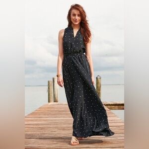 Bean Signature Navy Polka Dot dress